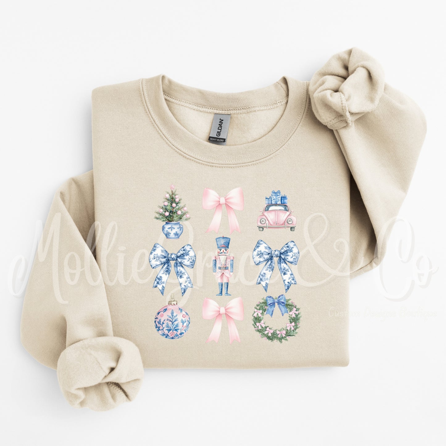 Christmas Toile Sweatshirt