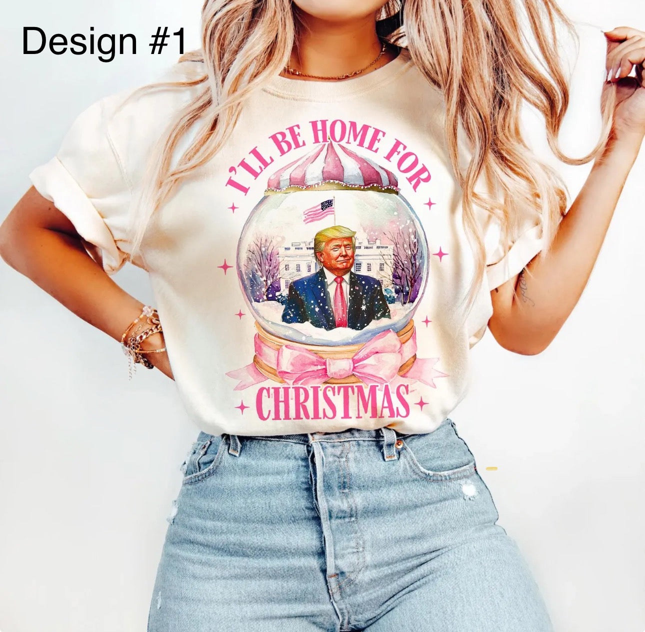 Trump I'll Be Home For Christmas Comfort Colors T-shirt